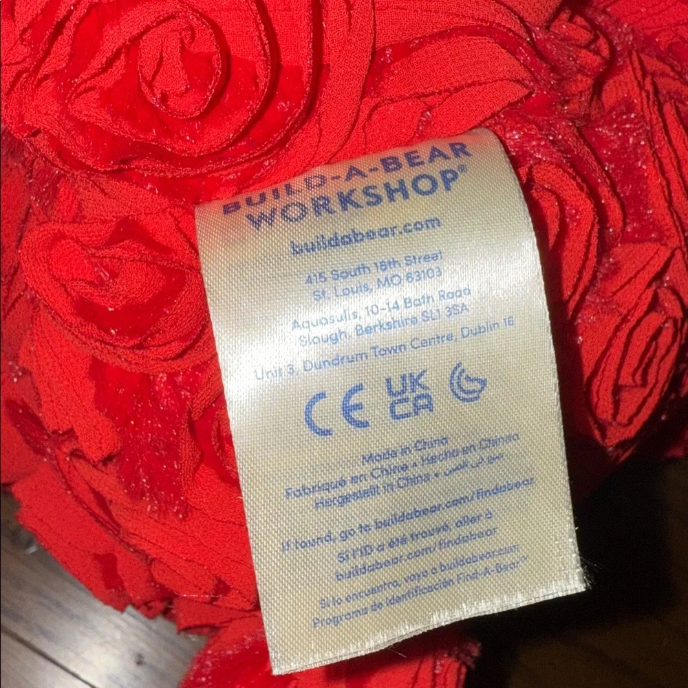 Build-A-Bear Red Roses Teddy - Picture 6 of 9